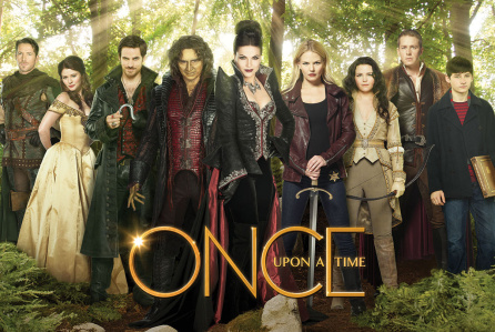 A image of the cast in character of Once Upon a Time. 
